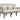 Tania - Sofa With 3 Pillows - Cream Linen & Gray