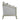 Qunsia - Sofa With 5 Pillows - Light Gray Linen & Champagne