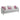 Kasa - Sofa With 5 Pillows - Beige Linen & Champagne