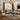 Ernestine - Sofa With 7 Pillows - Tan Fabric & Black
