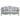 Qunsia - Sofa With 5 Pillows - Light Gray Linen & Champagne