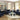 Phaedra - Sofa With 5 Pillows - Blue Fabric