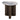 Small round table with marble top and wooden legs on a white background