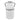 Metal Milk Bucket 24" - White