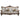 Ragnar - Sofa With 7 Pillows - Light Brown Linen & Cherry