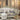Gorsedd - Sofa With 5 Pillows - Fabric & Golden Ivory