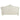 Adara - Sofa With 7 Pillows - Pearl White Synthetic Leather & Antique White