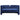 Pleated Velveteen Sofa - Navy