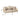 Chantelle - Sofa With 3 Pillows - Rose Gold Synthetic Leather /Fabric & Pearl White
