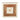 Square Resin Clock With Wood Inlay 5" - Ivory / Natural