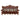 Eustoma - Sofa - Cherry Top Grain Leather Match & Walnut